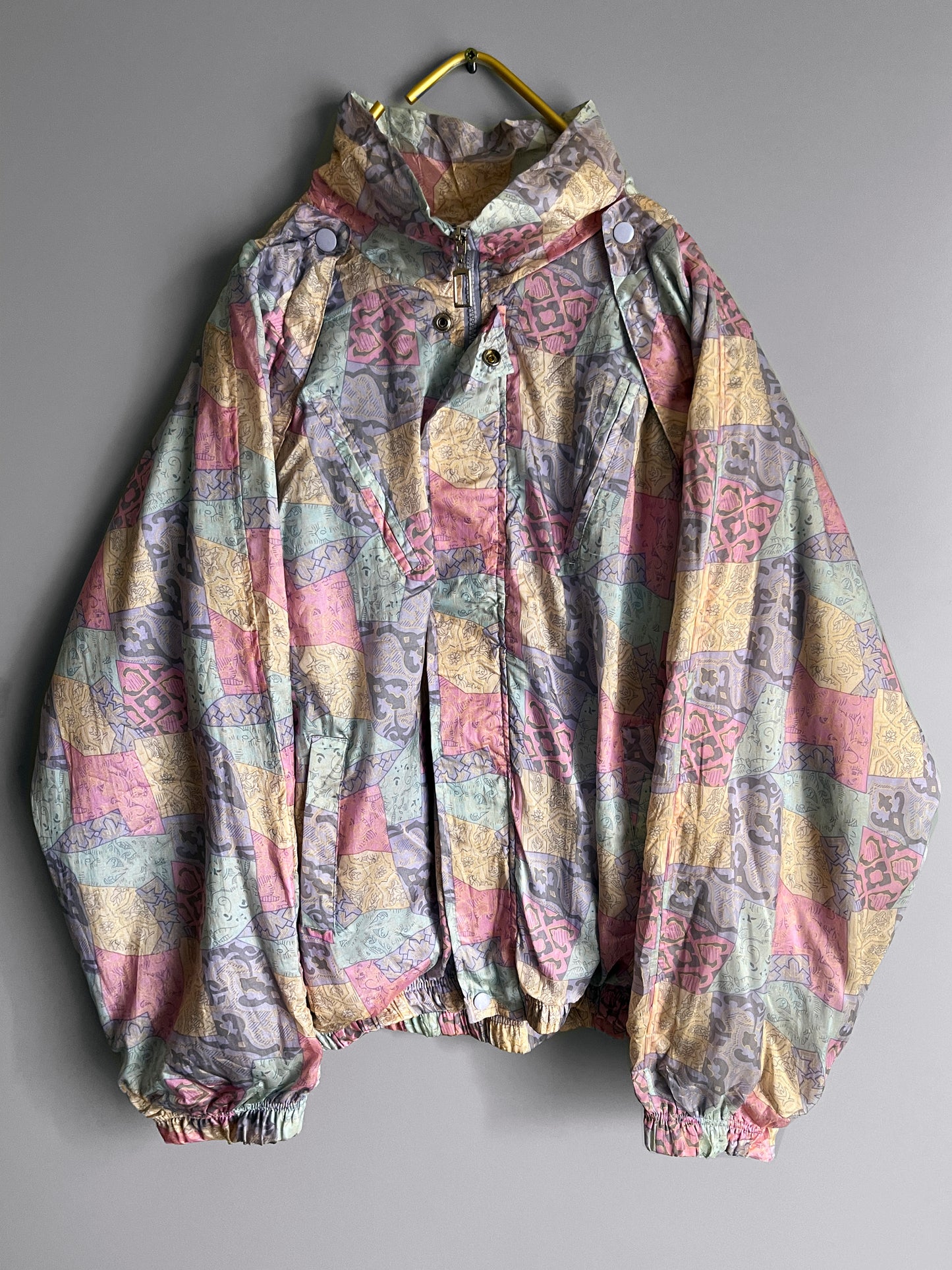 windbreaker vintage jacket colourful - shoplifts