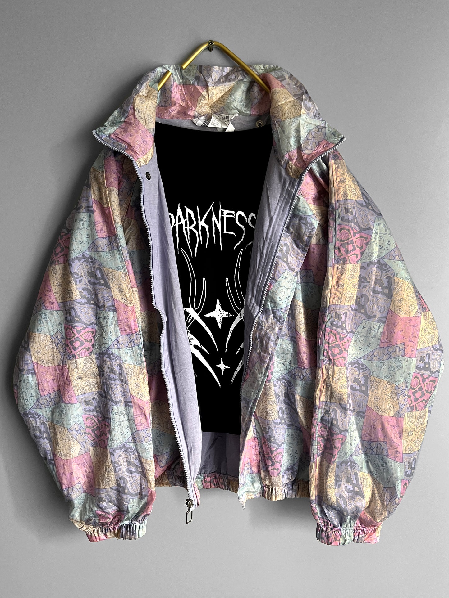 windbreaker vintage jacket colourful - shoplifts