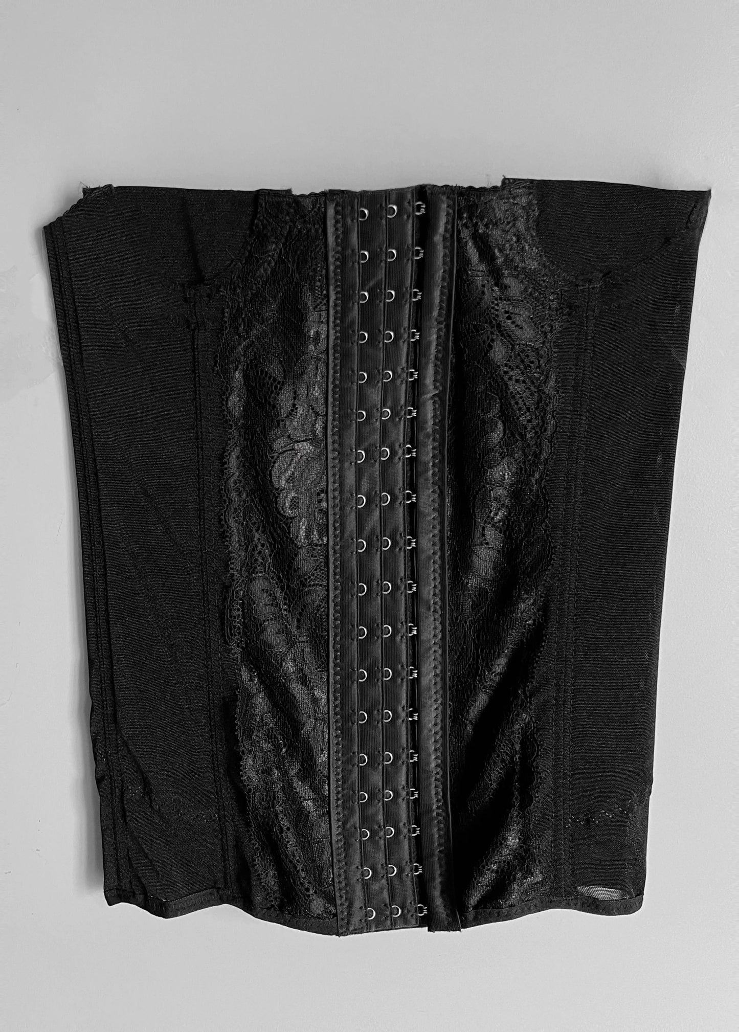 black lace strapless corset top - shoplifts