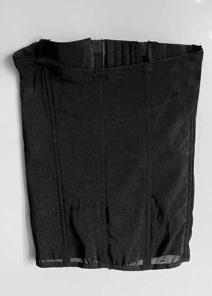 Black Lace Strapless Corset Top - Shoplifts