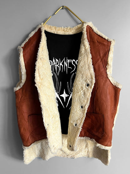 Gilet in pelliccia di bufalo finta - Giacca vintage - Shoplifts