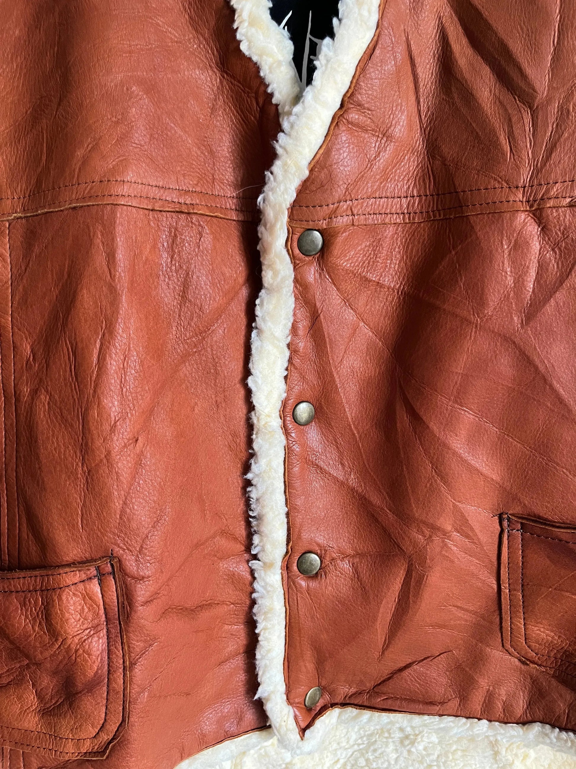 Gilet in pelliccia di bufalo finta - Giacca vintage - Shoplifts