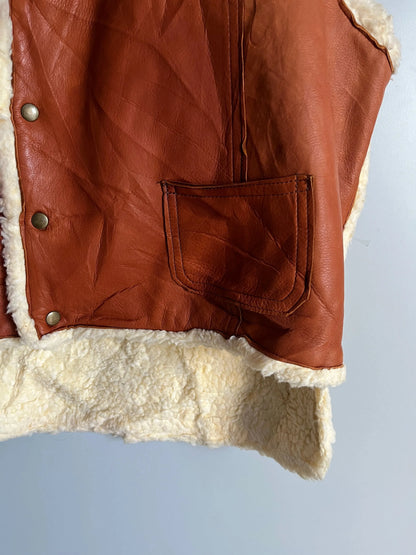 Gilet in pelliccia di bufalo finta - Giacca vintage - Shoplifts