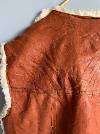 Gilet in pelliccia di bufalo finta - Giacca vintage - Shoplifts