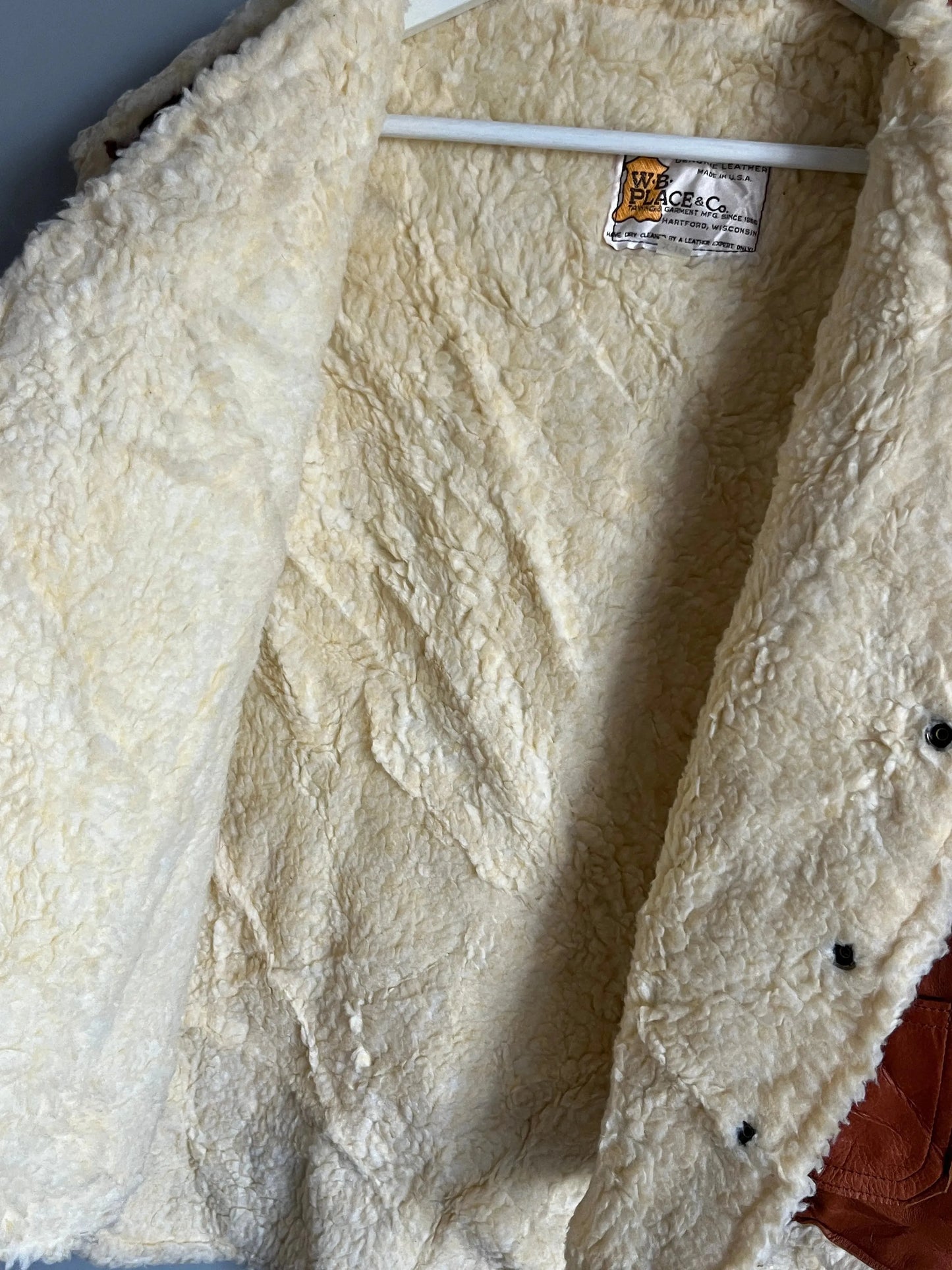gilet in pelliccia di bufalo finta - giacca vintage - shoplifts