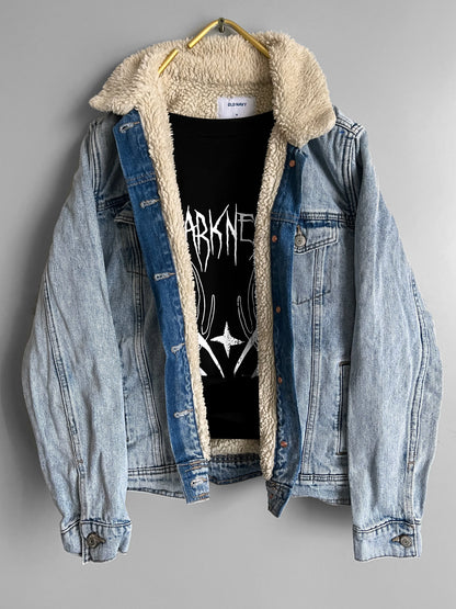 Giacca Biker in Denim Vintage Buffalo per Donne - Shoplifts