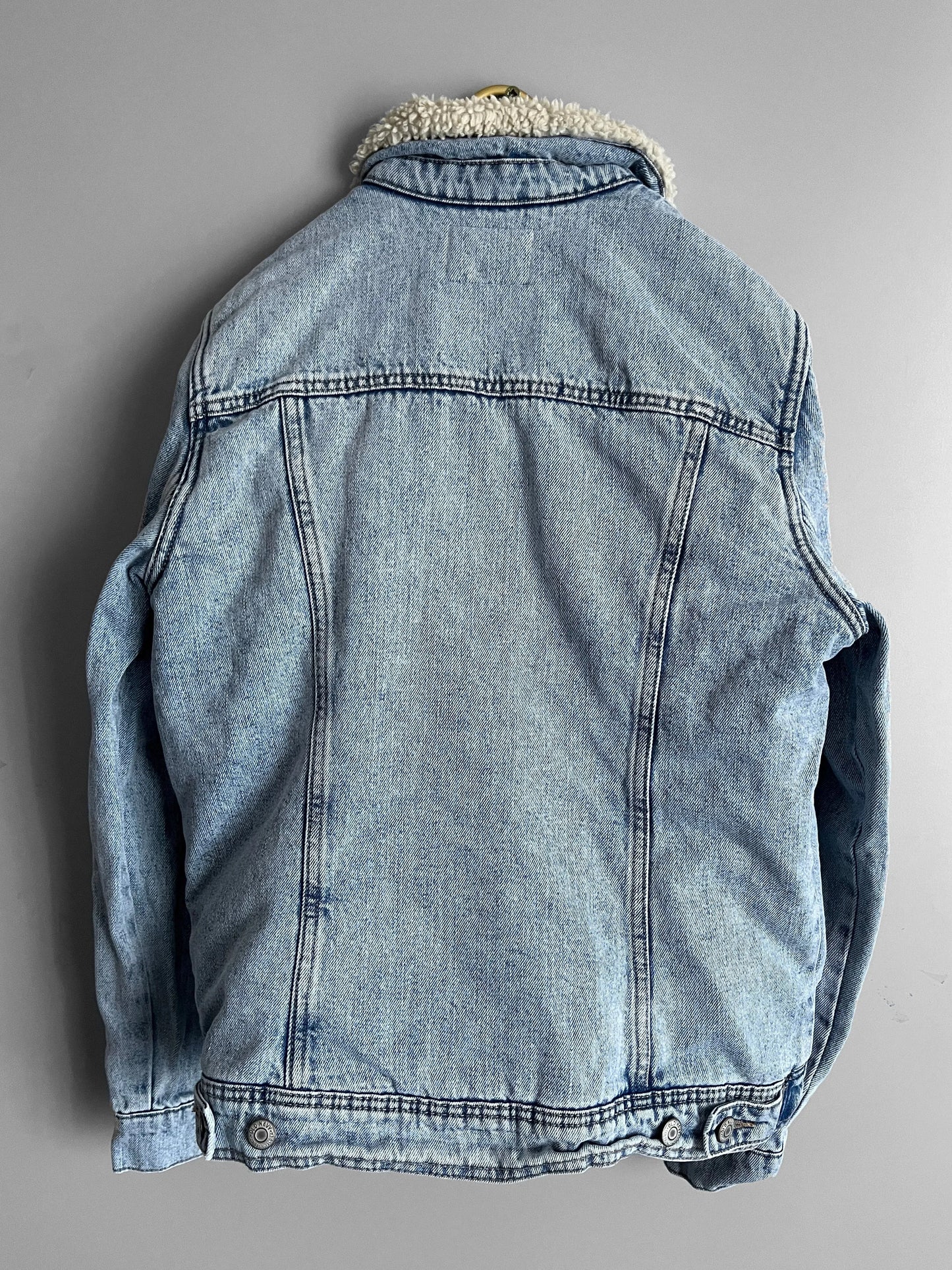 giacca biker in denim vintage buffalo per donne - shoplifts