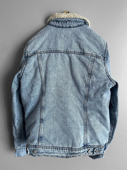 Giacca Biker in Denim Vintage Buffalo per Donne - Shoplifts