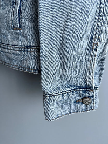 Giacca da Biker in Denim Vintage Buffalo per Donne - Shoplifts