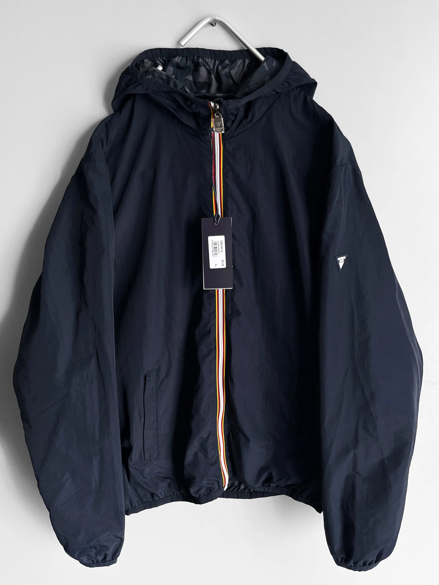 camouflage double sided hooded track jacket - shoplifts