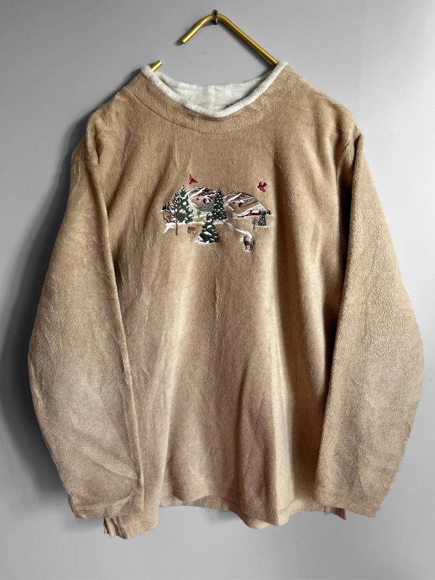 fleece pullover sweater vintage - shoplifts