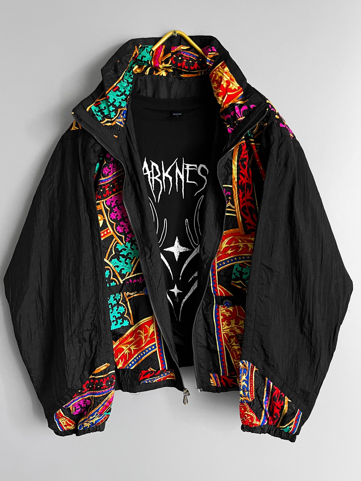 windbreaker vintage jacket colourful - shoplifts