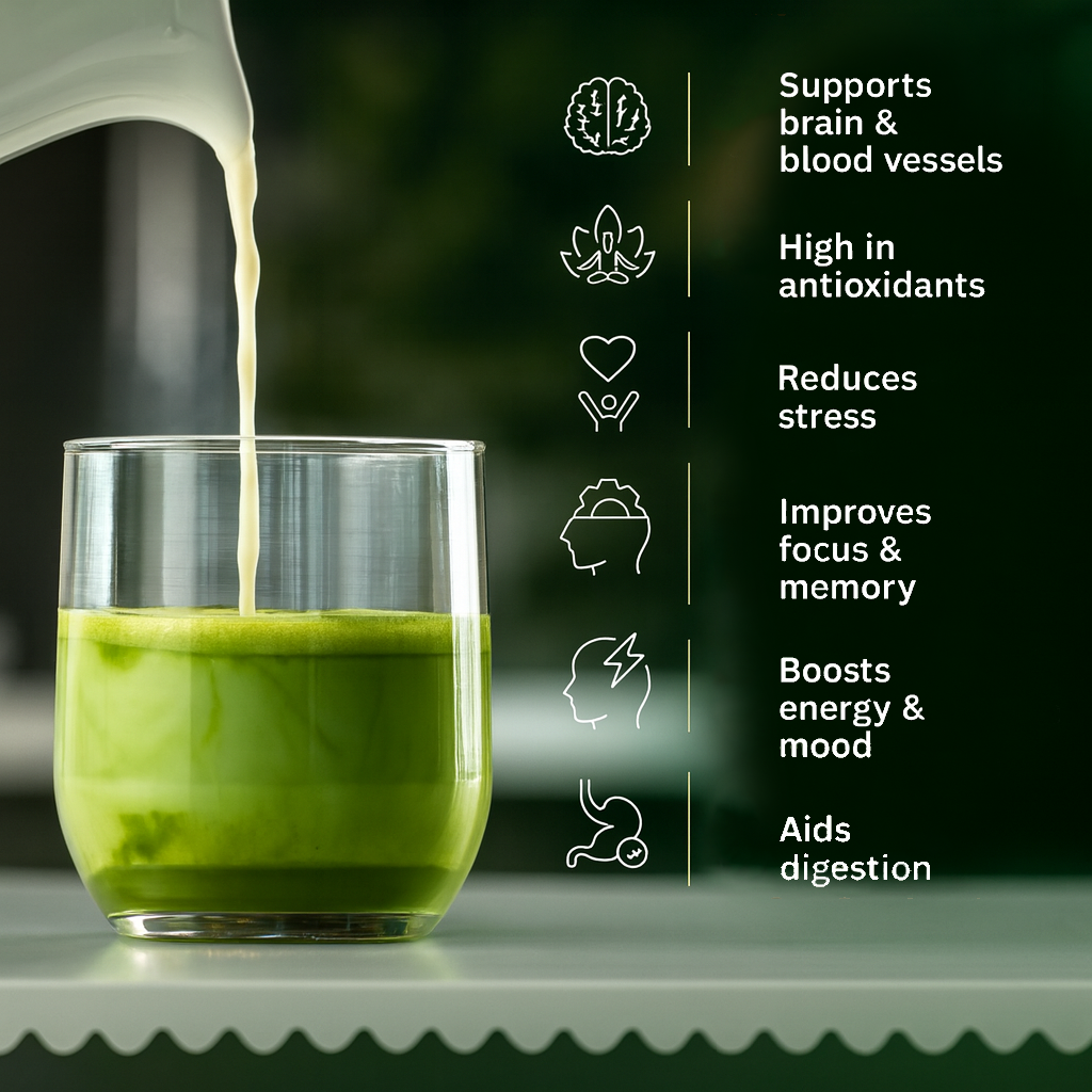 matcha biológico com baunilha/chocolate/morango 100g x3 - grau cerimonial do japão, 100% natural