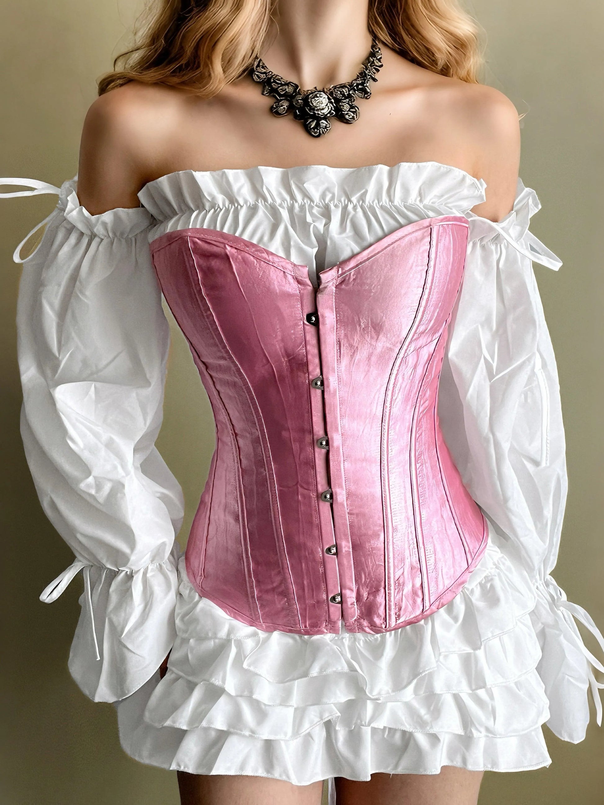 Vintage Pink Corset Y2K - Shoplifts