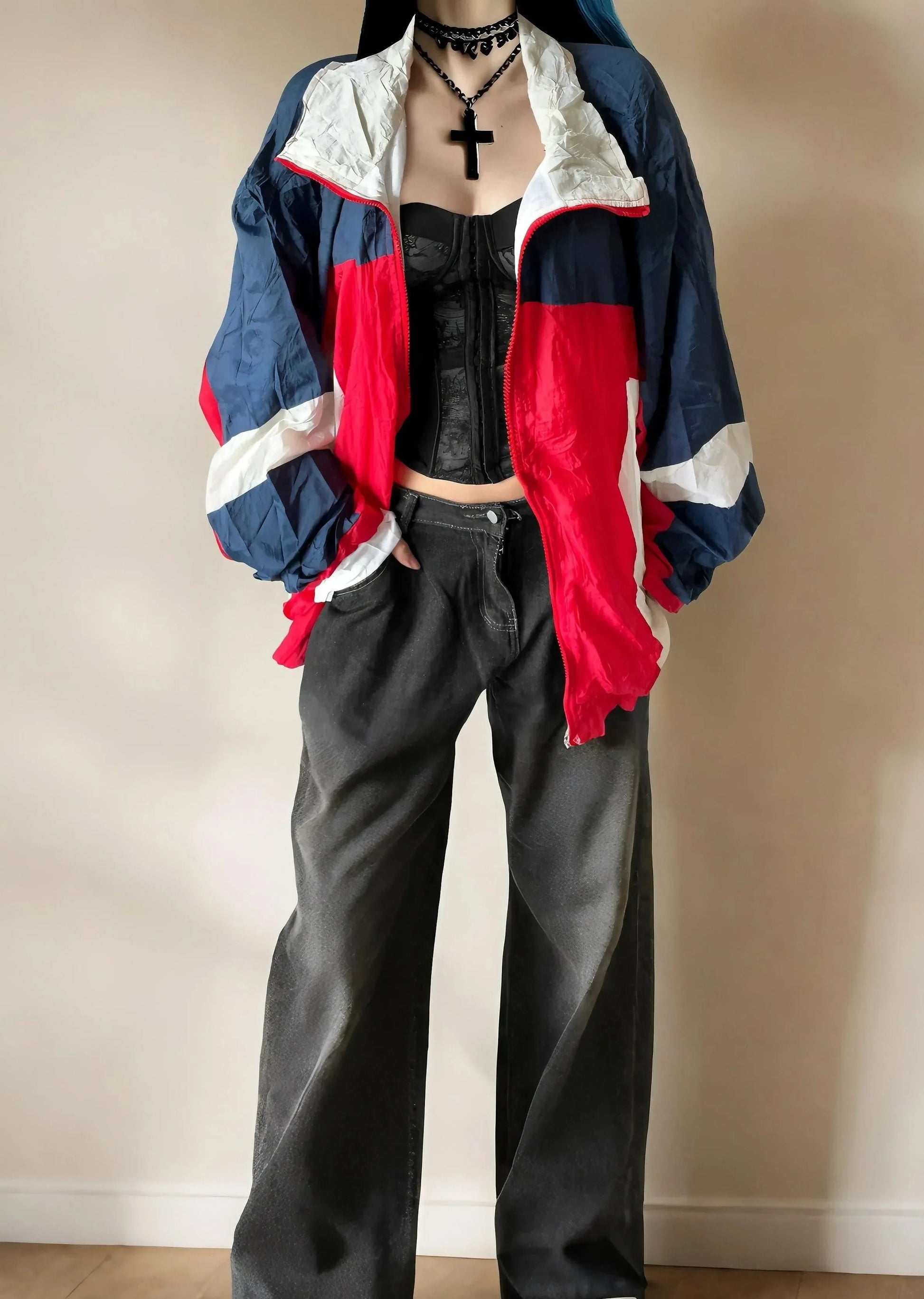 Giacca Vintage Windbreaker Colorata - Shoplifts