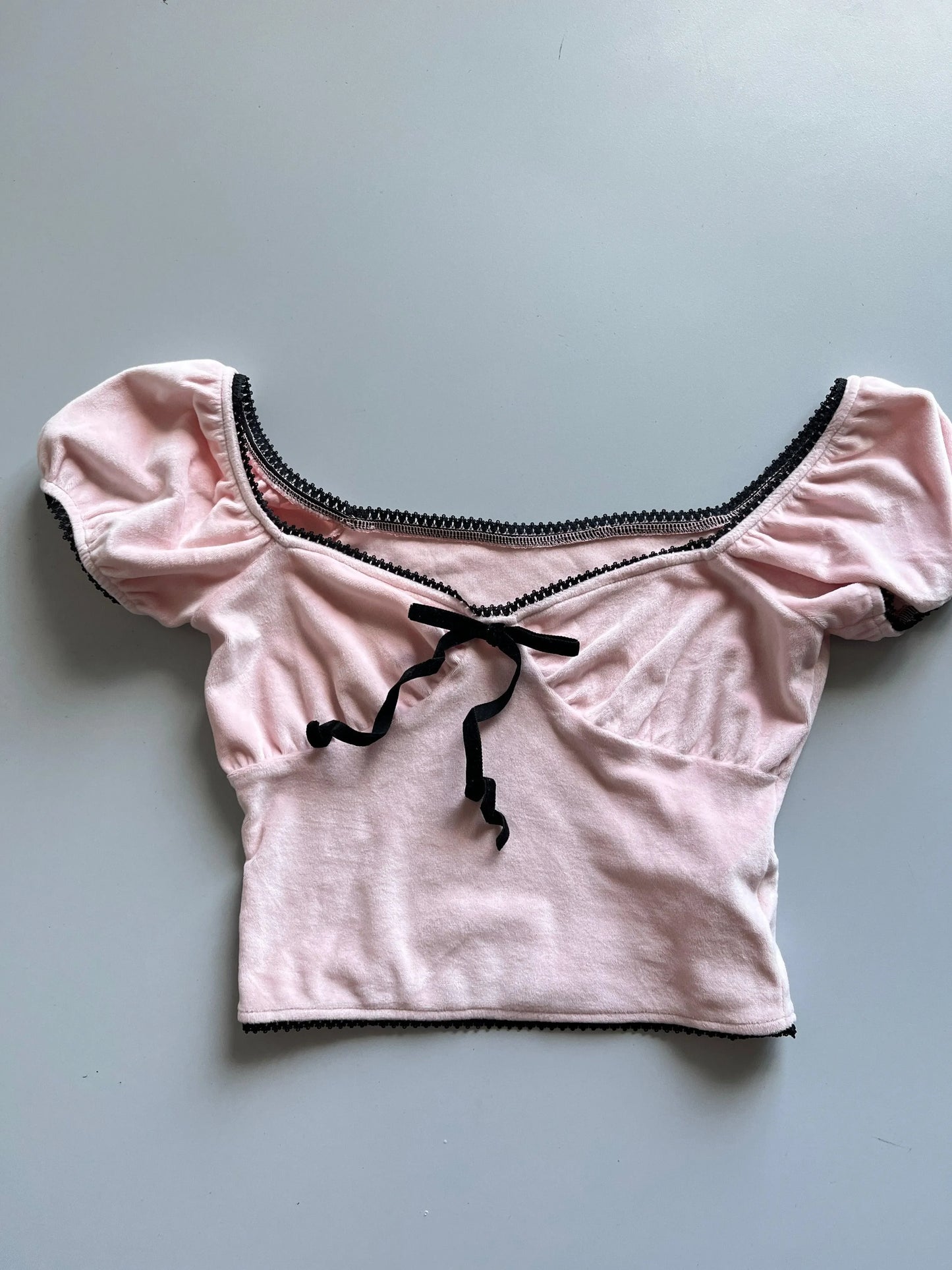 top crop a maniche corte con pizzo fairy per donne, scollo quadrato, slim fit, t-shirt vintage y2k coquette - shoplifts